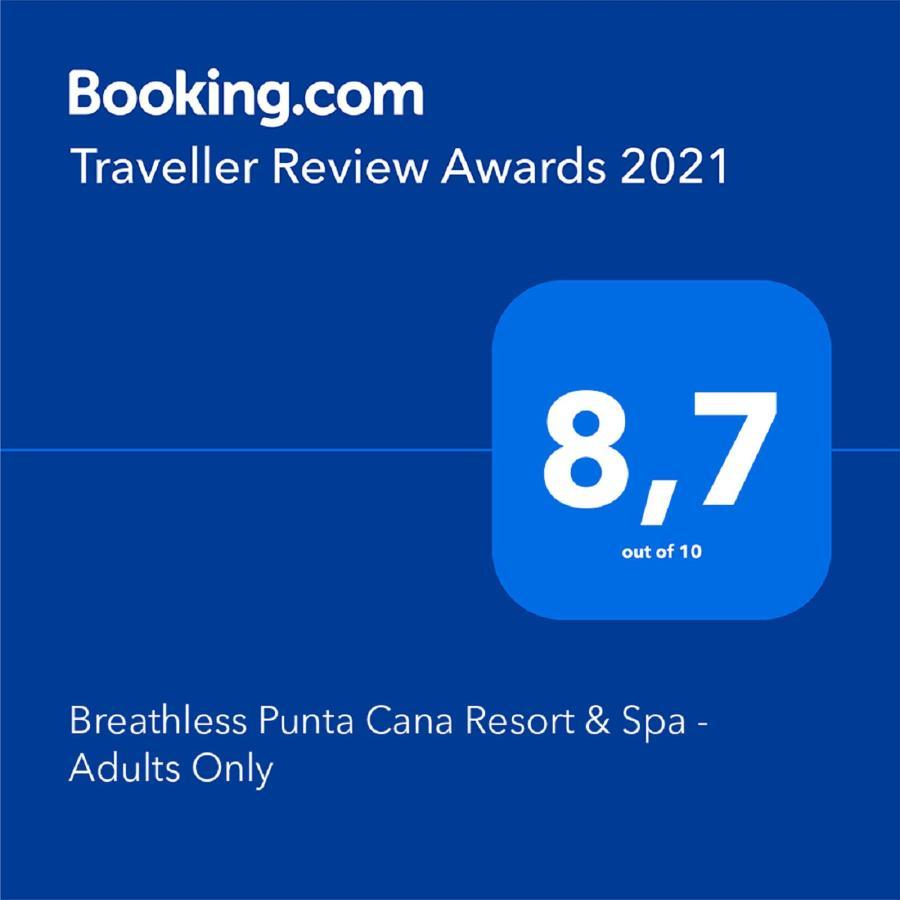 Breathless Punta Cana Resort & Spa (Adults Only) Eksteriør billede 2021 TripAdvisor Certificate of Excellence